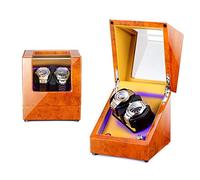 ZFF Automatic Watch Winder 2 Watches, Piano Paint Watch Box 5 Rotation Mode, Silent Motor and Built-in Illumination (Color : A)