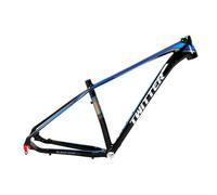 ZFF Mountain Bike Frame 27.5 29er Aluminum Alloy Hardtail MTB Frame 17'' QR 135mm XC Frame Disc Brake Internal Routing Bicycle Frame (Color : Black-blue, Size : 17'')
