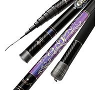 ZFF Telescopic Fishing Rod 8m-16m Ultra Hard Ultralight Carbon Long Section Hit The Pole Long Distance Big Fish (Size : 13m)
