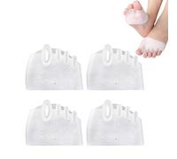 ZFFAFUR 4 Packs Toe Separators Bunion Corrector Cushion for Overlapping Toes, Hyggear Silicone Toe Separators for Women Men, Breathable Soft and Comfortable Gel Foot Cushions, Clear
