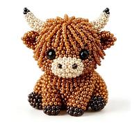 ZFFAFUR Bead Embroidery Kit for 3D Animal Figures, Includes Bright Beads, Durable Tools & Illustrated Tutorial, Suitable for Beginners and Hobbyists, Makes a Fun Creative Gift for All Ages.