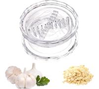 ZFFAFUR Garlic Mincer Press & Manual Twister, Multi-Functional Grinder for Onion, Ginger, Nuts, Durable Impact-Resistant Kitchen Gadget, Ideal for Quick Meal Prep, Chopping & Pureeing Without Mess