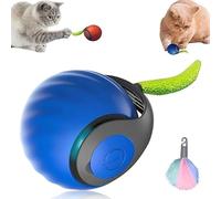 ZFFAFUR Pet Intelligent Rolling, Interactive Cat Toys, Activity Rolling Ball for Dogs, Motion Activated Automatic Moving, Electric Cat Toy Ball Rechargeable for Large Small Dogs