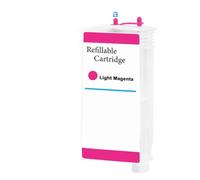 ZFfgjGJ 70 8PCS 130ml Empty Refillable Ink Cartridge With Permanent Chip Compatible With Designjet Z2100 Z3100 Z3200 Z5200 Z5400 Printer(Light Magenta)