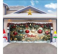 ZFFLYH Christmas Garage Door Decorations Cover Large Merry Christmas Decor Hanging Backdrop Buddy Christmas Garage Door Banner for Party Background Supplies,J,13 * 6FT