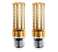 ZFFOZZ 2pcs E27/E14 Small Lamp, AC85-265V 7W/10W, Warm White Tri-Colour Changing Light, Household Pendant Bulb Household Lamp(Gold E27-10W,Tricolor)