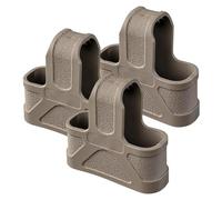 ZFFOZZ 3-Pack Tactical M4 Mag Sleeves, Shock-Absorbing Non-Slip Rubber Quick-Pull Covers for 5.56 7.62 9mm Magazinesc(Tan,5.56)