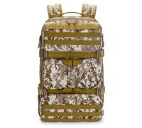 ZFFOZZ 36-55L Tactical Military Backpack Gear Sport Outdoor Assault Pack Rucksack Bag MOLLE Duffel For Hunting Camping Trekking Travel(Desert cp)