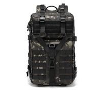 ZFFOZZ 36L-55L Tactical Backpacks, removable Military Backpack anti-pressure Assault Pack ventilated Outdoor Molle Bag Waterproof Hiking Rucksack(Blackcp)
