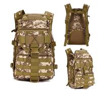 ZFFOZZ 40L 600D Nylon Tactical Backpack - Waterproof, Multifunctional with MOLLE System for Outdoor Travel, Sports and Hiking(Desert digital)