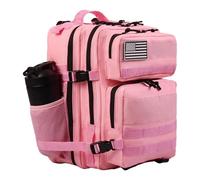 ZFFOZZ 45L Military Tactical Backpacks Molle Army Assault Pack Bug Out Bag Hiking Treeking Rucksack Large Capacity Backpack Backpack(Pink)