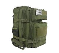 ZFFOZZ 45L Military Tactical Backpacks Molle Army Assault Pack Bug Out Bag Hiking Treeking Rucksack Large Capacity Backpack Backpack(Green)