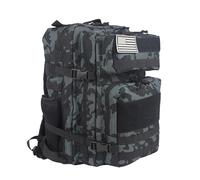 ZFFOZZ 45L Military Tactical Backpacks Molle Army Assault Pack Bug Out Bag Hiking Treeking Rucksack Large Capacity Backpack Backpack(Black and gray cp)