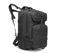 ZFFOZZ 45LMilitary Tactical Backpack, waterproof ventilated Large Army removable 3 Day Assault Pack Molle Bag Rucksack Hiking Camping(Black)