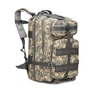 ZFFOZZ 45LMilitary Tactical Backpack, waterproof ventilated Large Army removable 3 Day Assault Pack Molle Bag Rucksack Hiking Camping(Acu)