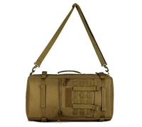 ZFFOZZ 50L Multi-Function Tactical Handbag, Outdoor Camping Large Messenger Bag, Hiking Portable Storage Backpack(Brown)