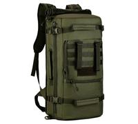 ZFFOZZ 50L Tactical Backpack, Multi-Function Large Bag for Outdoor Camping, Hiking and Portable Storage, Convertible as Messenger or Handbag(Green)