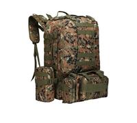 ZFFOZZ 55L Tactical Backpack with Waterproof Ventilated Built Up 3 MOLLE Bags Anti Pressure Rucksacks for Travelling(Jungle Digital)