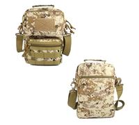 ZFFOZZ 6L Military Camouflage Crossbody Pack, Water Proof Tactical One Strap Small Bag with Detachable Strap for Every Day Carry(Desert Digital)