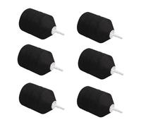 ZFFOZZ 6PCS Soft Foam Arrowheads, Game Practice Broadheads for 6.2mm Arrow, for Archery Combat Game CS Shooting Practic(Black)