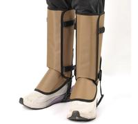 ZFFOZZ Breathable Hiking Gaiters,Nylon Snake Bite Protective Gaiters,Adjustable Ankle Gaiters Leg Gaiters,Suitable for Adults and Children(Brown)