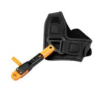 ZFFOZZ Compound Bow Release Aid Trigger, Archery Right Left Hand Adjustable Wrist Strap, Clamp-Type Wrist Release Bow and Arrow Accessories(Orange)