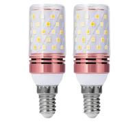 ZFFOZZ E14/E26/E27 LED Corn Light Bulbs 12W 16W Standard Screw Base 60W Equivalent for Rv, Off Grid Solar Panel Project, Boat, Pack of 2(E14-12W-pink,Pink)