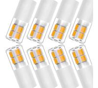 ZFFOZZ G4 LED Landscape Bulbs 12V 2W JC Bi-Pin, G4 20W Halogen Equivalent,2700k Soft Warm White(8Pack)(Warm White)