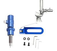 ZFFOZZ Metal Magnetic Arrow Rest with Side Pad, Adjustable Archery Set for Recurve Bows, CNC Machined for Stable Shooting(Blue)