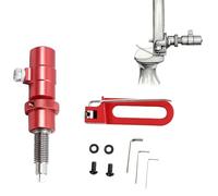 ZFFOZZ Metal Magnetic Arrow Rest with Side Pad, Adjustable Archery Set for Recurve Bows, CNC Machined for Stable Shooting(Red)