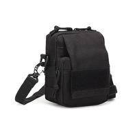 ZFFOZZ Outdoor Sports Hiking Sling Pack Camouflage Tactical Molle Shoulder Bag Crossbody Casual Pack Waist Pack(Black)
