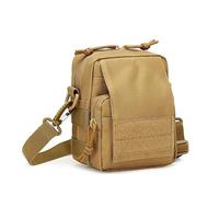 ZFFOZZ Outdoor Sports Hiking Sling Pack Camouflage Tactical Molle Shoulder Bag Crossbody Casual Pack Waist Pack(Khaki)