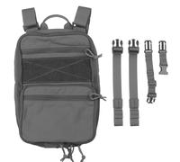 ZFFOZZ Portable Two-Shoulder Tactical Backpack, 1000D Nylon MOLLE Utility Rucksack Travel Bag, Suitable for Outdoor Camping Picnic Airsoft Paintball Activities(Grey)