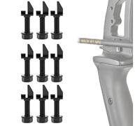 ZFFOZZ Recurve Bow and Straight Draw Bow Arrow Rests, 9Pcs Screw-On Replacements, Practical Archery Accessories for Stable Shooting