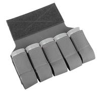 ZFFOZZ Tactical 5BH 40mm 5 Banger Hanger Pouch 5 Rounds M203 Storage Bag with Hook and Loop Airsoft Accessories(Grey)