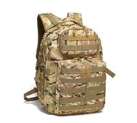 ZFFOZZ Tactical Backpack MOLLE Hiking Daypack, Small Miltary Bug Out Bag Waterproof Army Rucksack for Outdoor Sport Motorcycle Travel(Cp)