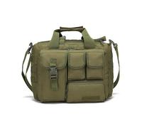 ZFFOZZ Tactical Briefcase foldable Messenger Bag for anti wear waterproof scratch resistant Man Military Laptop Bag Messenger Shoulder Bag(Green)