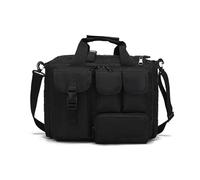 ZFFOZZ Tactical Briefcase foldable Messenger Bag for anti wear waterproof scratch resistant Man Military Laptop Bag Messenger Shoulder Bag(Black)