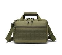 ZFFOZZ Tactical Briefcase foldable Messenger Bag for anti wear waterproof with Lockable Zipper scratch Messenger Shoulder Bag(Green)