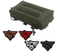 ZFFOZZ Tactical Drop Pouch Sub Abdominal Carrying Kit Bag Outdoor Multi-functional Tactical Fanny Pack with Hook and Loop Panel For Vest(Green)