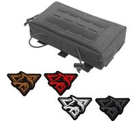 ZFFOZZ Tactical Drop Pouch Sub Abdominal Carrying Kit Bag Outdoor Multi-functional Tactical Fanny Pack with Hook and Loop Panel For Vest(Grey)