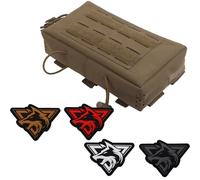 ZFFOZZ Tactical Drop Pouch Sub Abdominal Carrying Kit Bag Outdoor Multi-functional Tactical Fanny Pack with Hook and Loop Panel For Vest(Brown)