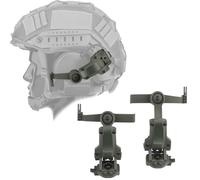 ZFFOZZ Tactical Helmet ARC Rail Adapter, Headphones Holder with 360° Rotatable Rear Mount, Multi-Functional Adjustable for Airsoft Tactical Helmets(Green)