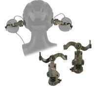 ZFFOZZ Tactical Helmet Rail Adapter, Free-Angle Military Headsets Rail Mount Bracket Kit, Multifunctional Adjustable Helmet Tactical Headset Holder(CP)