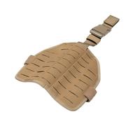 ZFFOZZ Tactical Laser Cut MOLLE Drop Leg Platform Panel, Platform Thigh Protector, with Hook-and-Loop Belt Buckled Thigh Straps(Brown)