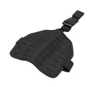 ZFFOZZ Tactical Laser Cut MOLLE Drop Leg Platform Panel, Platform Thigh Protector, with Hook-and-Loop Belt Buckled Thigh Straps(Black)