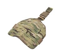 ZFFOZZ Tactical Laser Cut MOLLE Drop Leg Platform Panel, Platform Thigh Protector, with Hook-and-Loop Belt Buckled Thigh Straps(Cp)