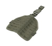 ZFFOZZ Tactical Laser Cut MOLLE Drop Leg Platform Panel, Platform Thigh Protector, with Hook-and-Loop Belt Buckled Thigh Straps(Green)