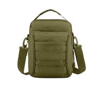 ZFFOZZ Tactical Messenger Bag, Waterproof and Adjustable Military EDC Molle Backpack Heavy Duty Shoulder Pack Handbag for Men(Green)