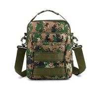 ZFFOZZ Tactical Messenger Bag, Waterproof and Adjustable Military EDC Molle Backpack Heavy Duty Shoulder Pack Handbag for Men(Jungle cp)